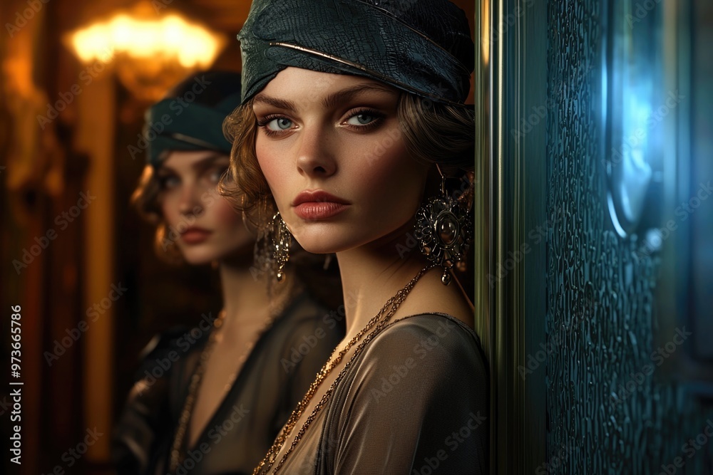 1920s flapper style: knee-length, embellished dresses, short haircuts ...