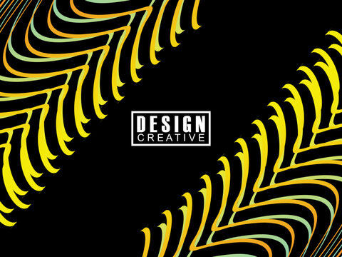 Background Futuristic abstract technology shining rainbow light lines on black background modern wave lines pattern. Vector minimal line background with text for social media covers, headers, etc.