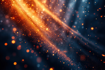 Poster - Abstract glittering lights in motion creating a vibrant and captivating visual effect, perfect for festive and celebratory themes or background use.
