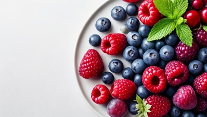 Sticker -  Fresh and vibrant berries ready to be enjoyed