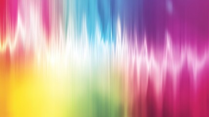 Poster - Abstract blurred rainbow background with vertical lines of color.