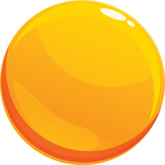 Poster - Vibrant yellow sphere radiating warmth and energy, perfect for representing concepts of light, joy, and positivity