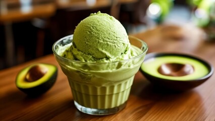 Wall Mural -  Fresh and creamy avocado delight