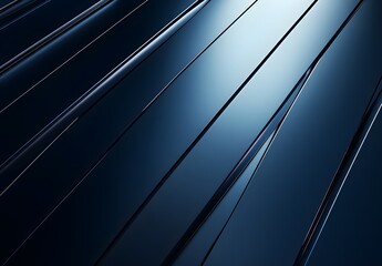 Poster - Abstract blue and black diagonal lines background