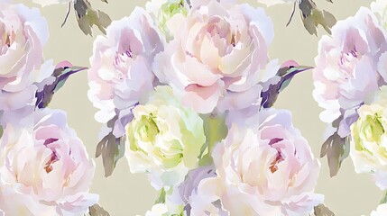 Sticker - Watercolor Peonies with Birds