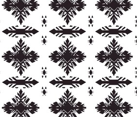 Wall Mural - Black and White Geometric Pattern