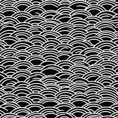 Canvas Print - Black and White Abstract Pattern