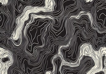 Wall Mural - Abstract Swirling Lines Pattern