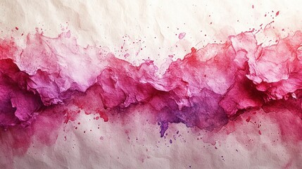 Poster - Abstract watercolor texture with pink and purple hues.