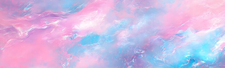 Canvas Print - Abstract Pink and Blue Watercolor Background