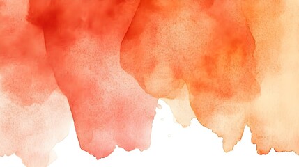 Poster - Abstract Watercolor Background with Orange and Yellow