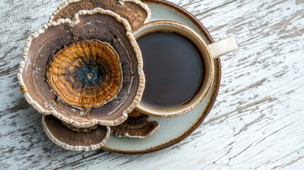 Wooden Texture with Concentric Rings on Rustic Backdrop