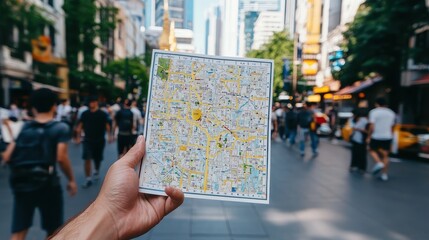 Poster - City Map Navigation  Street Map  Tourist  Urban Exploration  Travel Planning  Destination  Cityscape  Map  Journey  City Life  Directions  Journey  Ad