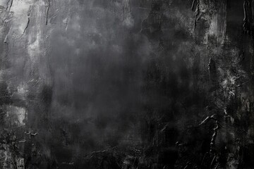 Wall Mural - Black dark concrete wall background. Pattern board cement texture grunge dirty scratched for show anthracite promote product urban floor and abstract paper design element decor. Blackboard blank , ai