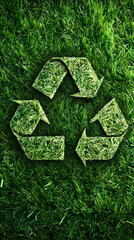 Poster - Green environmental protection logo