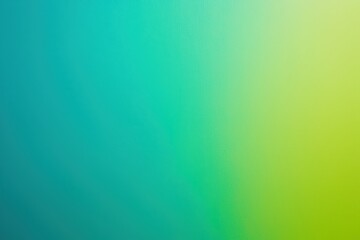 Poster - Abstract teal blue blending into green gradient background with copy space