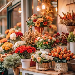 Wall Mural - flowers in the market