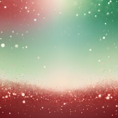 Wall Mural - Abstract Christmas traditional pastel green and red gradient glitte Bokeh light Color glow background