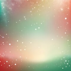 Wall Mural - Abstract Christmas traditional pastel green and red gradient glitter background Bokeh light overlay. Color gradient glow