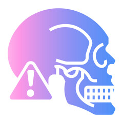 Poster - skull Gradient icon