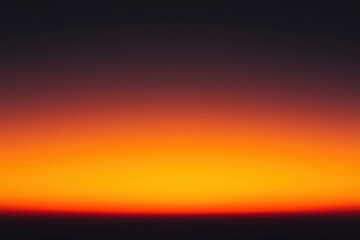 Poster - Bright orange and yellow sunset fading to black