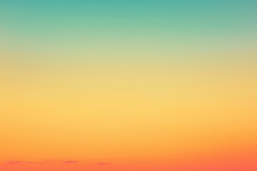 Poster - colorful abstract background blending from teal to orange with copy space