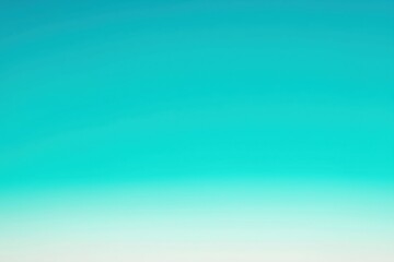 Poster - Abstract turquoise and white gradient background creating peaceful feeling