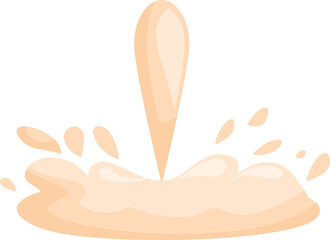 Poster - Milk is splashing after a drop falling, making a crown shape