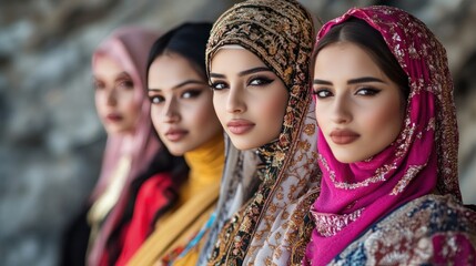 Saudi Arabian women in traditional and modern attire, representing cultural diversity