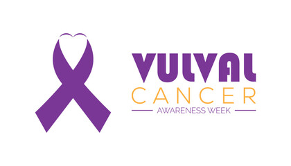 Vulval Cancer awareness week is observed every year on November. Medical Healthcare Awareness concept. background, placard, banner template Vector illustration design.