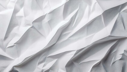 Wall Mural - an abstract composition of white textured folds and creases, creating a dynamic and minimalist backg