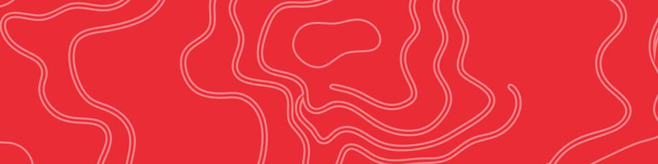 Wall Mural - Topographic elements, topography contour lines linkedin banner