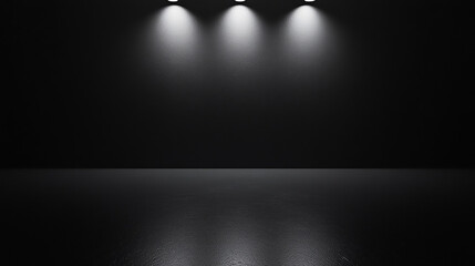 Wall Mural - Abstract dark gray gradient spotlight texture backdrop wallpaper