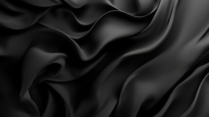 Black silk texture surface decorative background scene