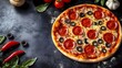 © TEERAWAT - Delicious pepperoni pizza topped with olives and fresh ingredients, perfect for a tasty meal or snack.