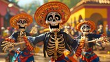 Da de Muertos Skeletons