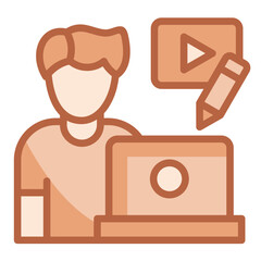 Canvas Print - Video Editing Icon