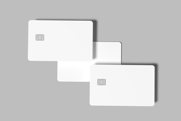 credit card blank mockup