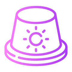 Sticker - siren Line Gradient Icon