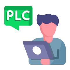 Canvas Print - Plc Programming Icon