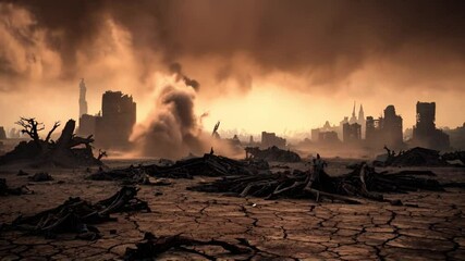 Wall Mural - desolate wasteland