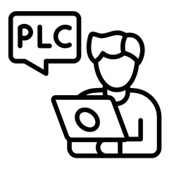 Wall Mural - Plc Programming Icon