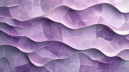 Wall Mural - Muted Lavender 3D Texture Abstract Background in Pastel Tones