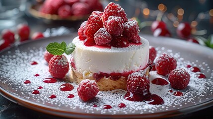 Poster - Delicious Raspberry Cheesecake