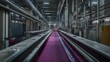 © Sri - Industrial Production Line with Pink Material