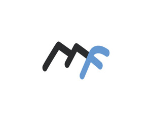 Creative letter MF logo design template