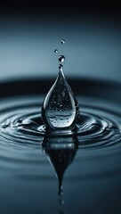 Poster - Flat design water drop icon