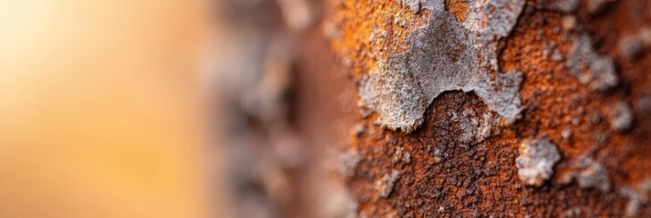 Wall Mural -  A close-up of a tree's bark, abundantly covered with lichens