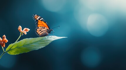 Canvas Print - A butterfly emerging from its chrysalis, symbolizing the transformation and rebirth of the soul.