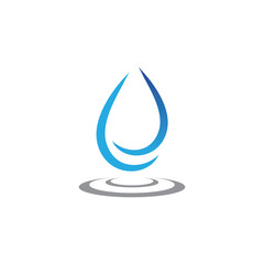 Wall Mural - Water drop Logo Template vector